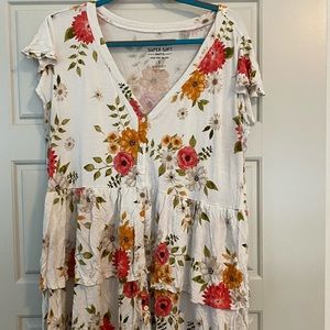 Short sleeve ruffle shirt from Torrid